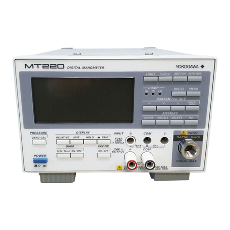 YOKOGAWA MT210 User manual