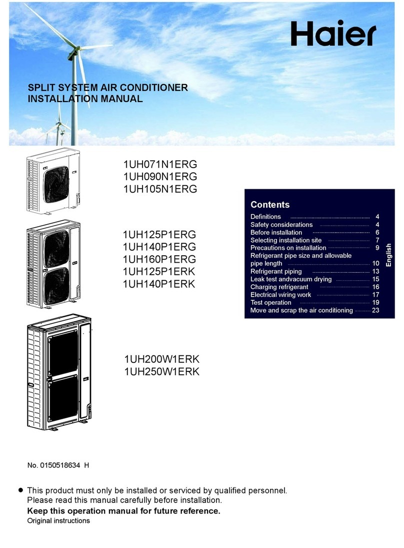 Haier 1UH071N1ERG User manual
