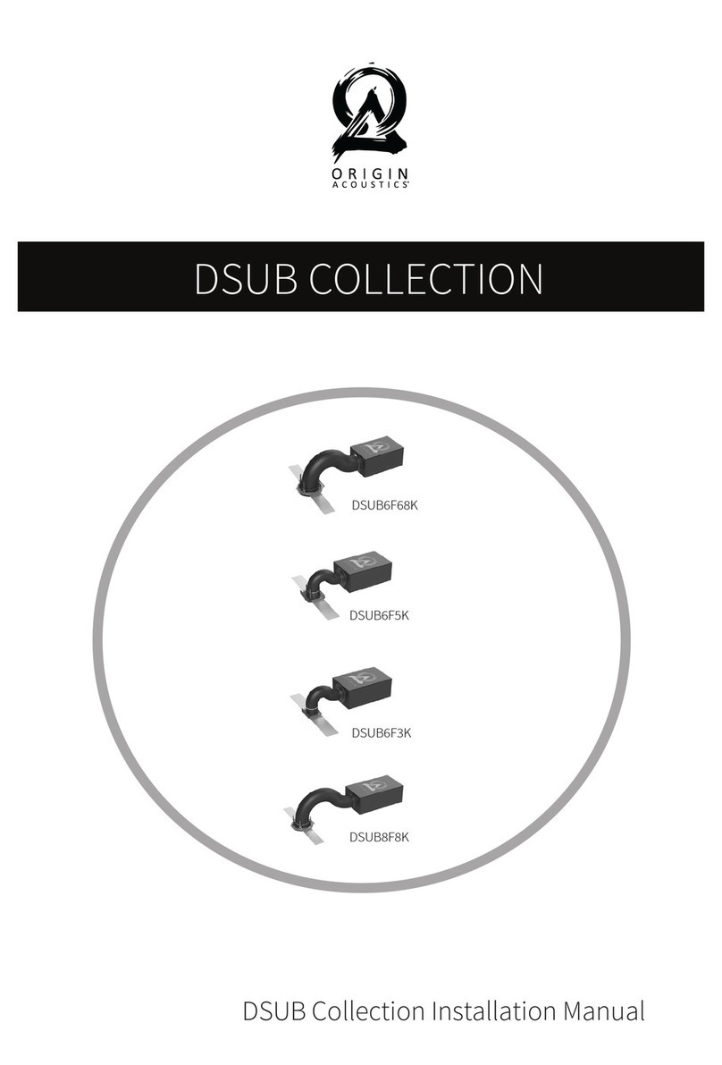 Origin Acoustics DSUB6F68K installation manual