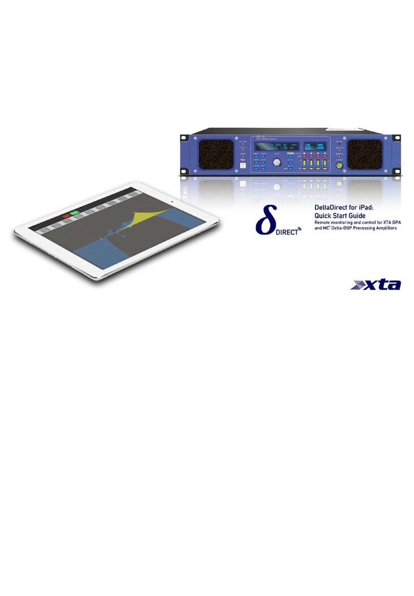 XTA DeltaDirect for iPad User manual