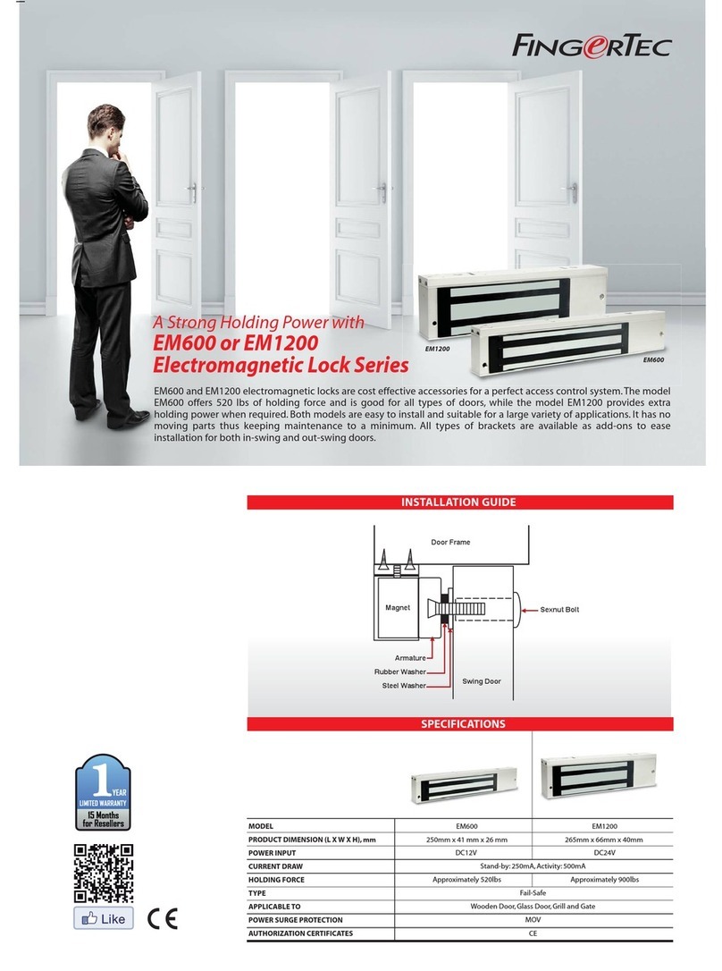 FingerTec EM600 installation guide FingerTec EM600 installation guide