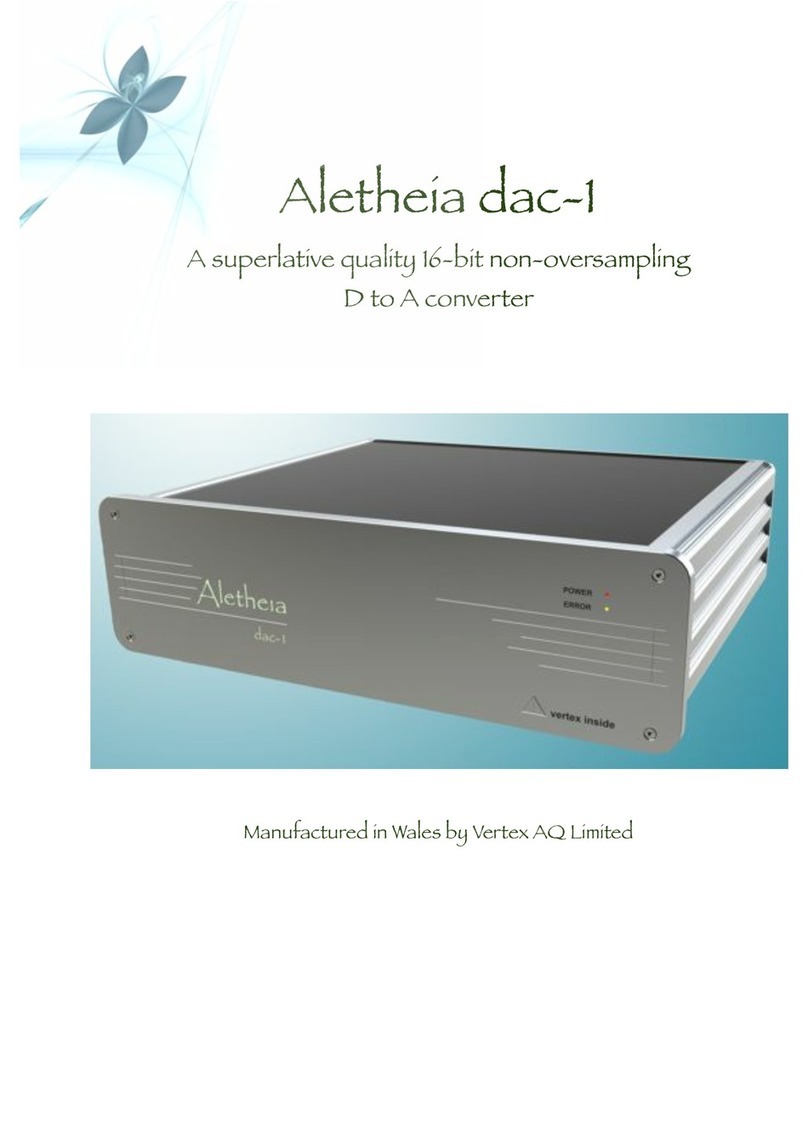 Vertex Aletheia dac-1 user manual