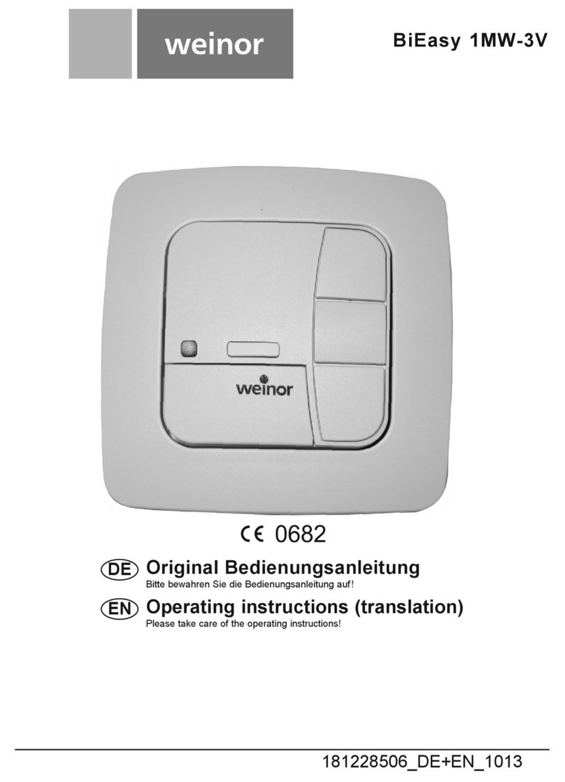 weinor BiEasy 1MW-3V operating instructions