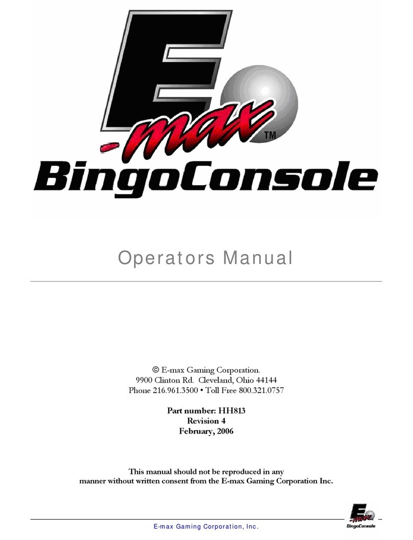 Emax BingoConsole Operator's manual
