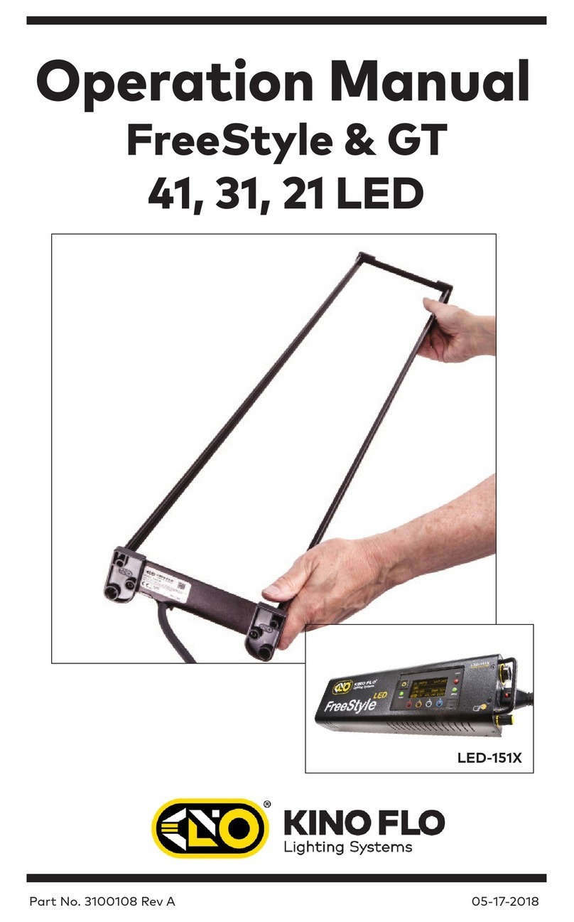 Kino Flo FreeStyle 41 operating manual