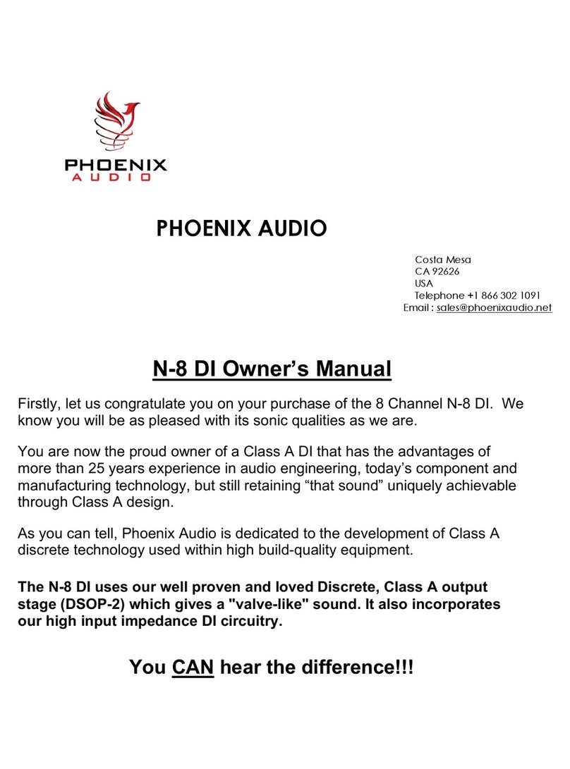 Phoenix Audio N-8 DI User manual