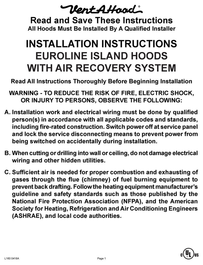 VentAHood K250 ARS installation instructions