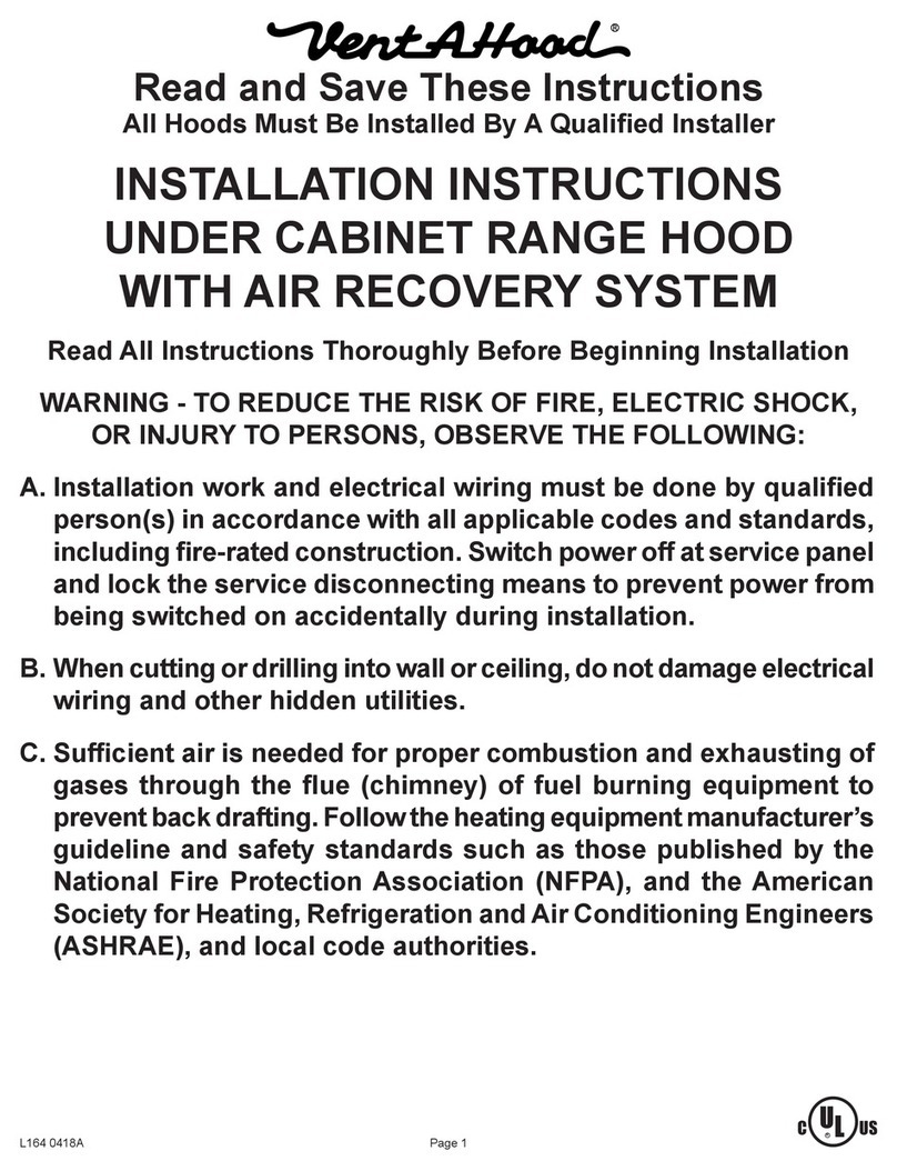 VentAHood K250 ARS User manual