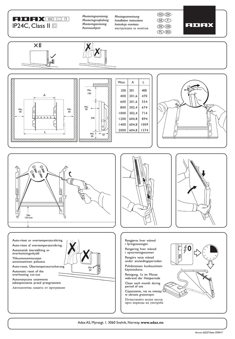 Adax ECO User manual