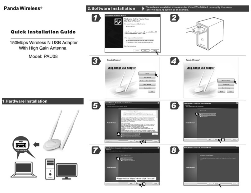 Panda Wireless PAU08 Quick installation guide