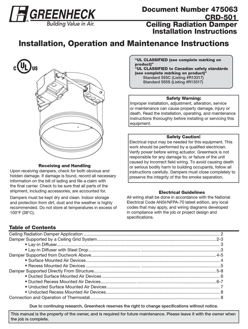 Greenheck CRD-501 Manual