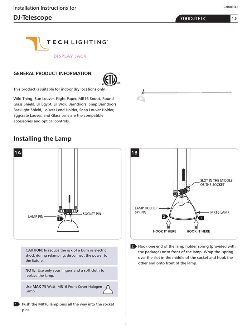 TECHLIGHTING 700DJTELC installation instructions