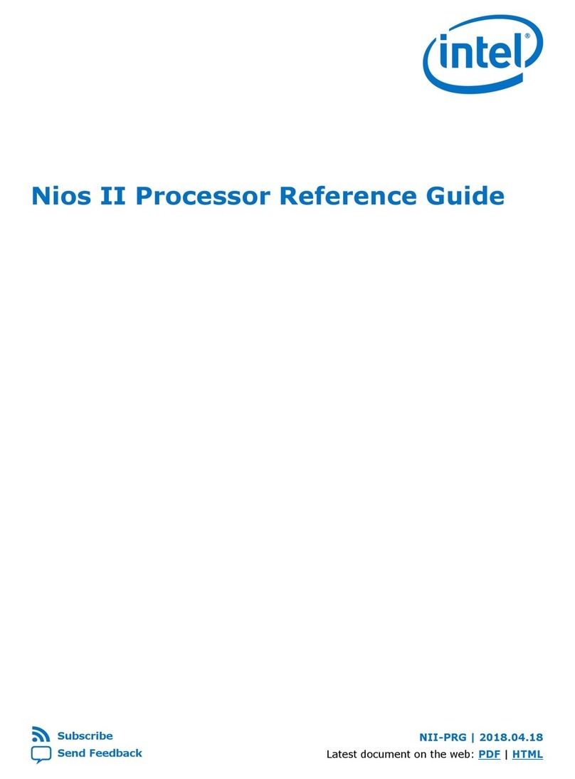 Intel NIOS II User manual