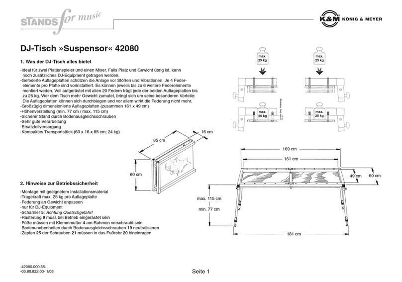 Konig & Meyer Suspensor 42080 User manual