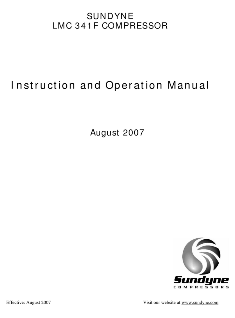 Sundyne LMC 341F Instruction and operation manual