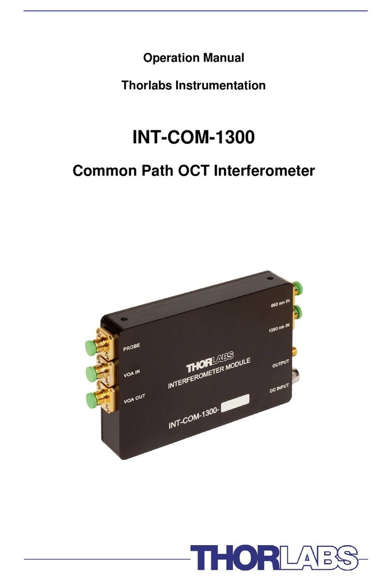 THORLABS INT-COM-1300 User manual