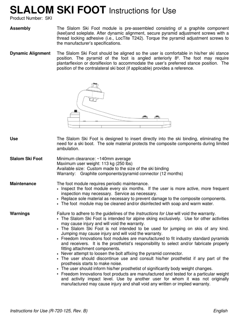 Freedom Innovations SLALOM SKI Instructions for use