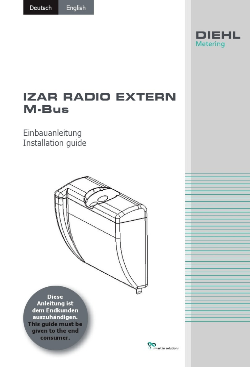 Diehl IZAR RADIO EXTERN M-BUS installation guide Diehl IZAR RADIO EXTERN M-BUS installation guide