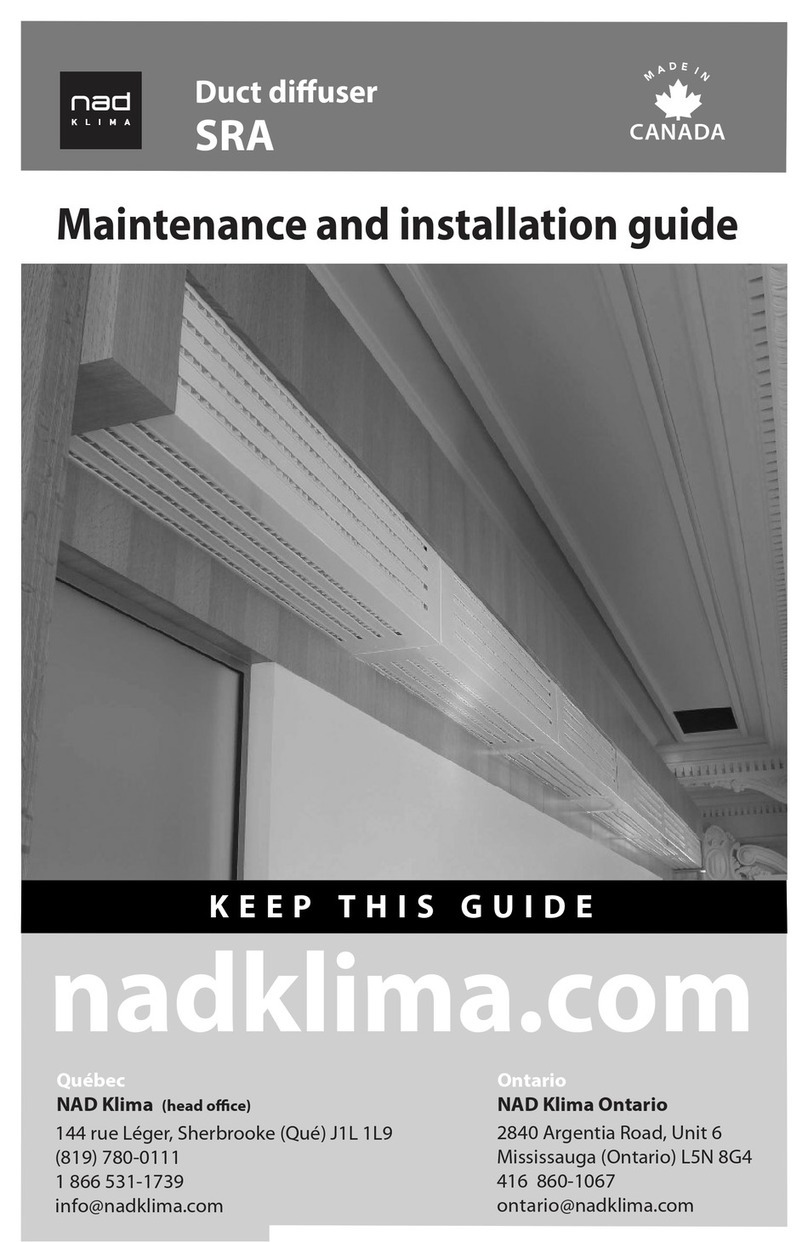 NADklima SRA User manual