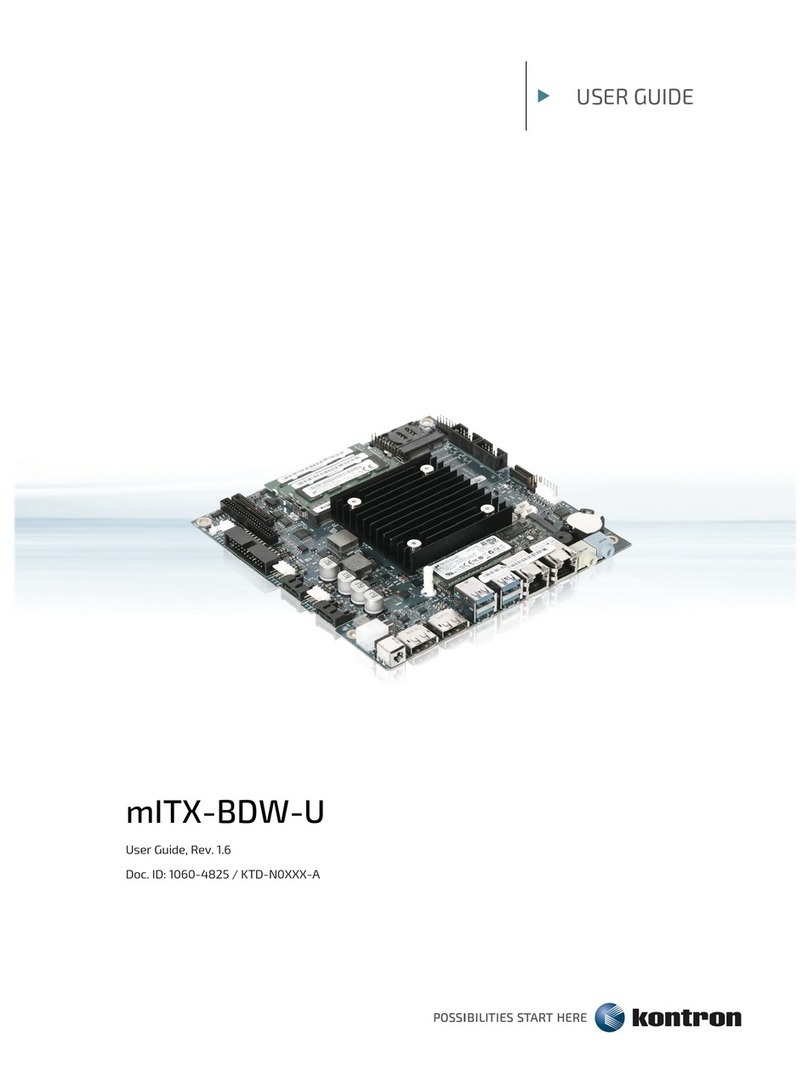 Kontron mITX-BDW-U User manual