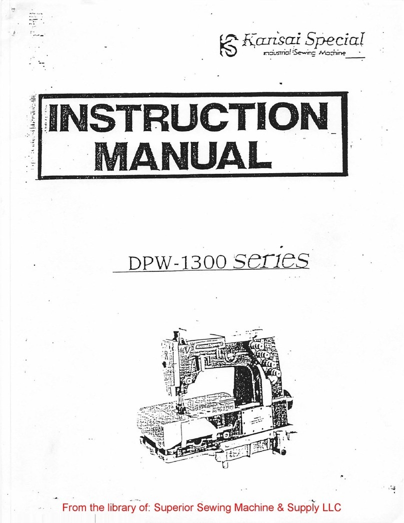 KANSAI SPECIAL DPW-1300 Series instruction manual