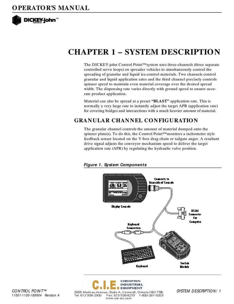 Dickey-John Control Point User manual