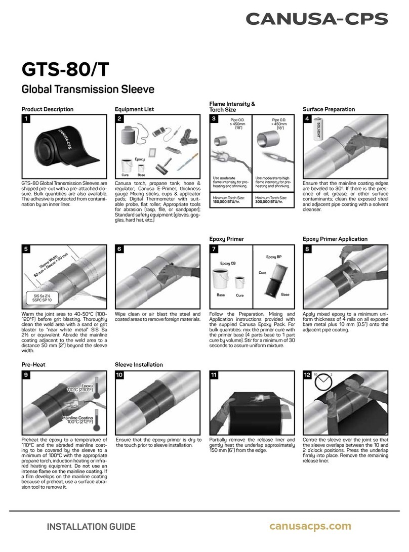CANUSA-CPS GTS-80/T installation guide