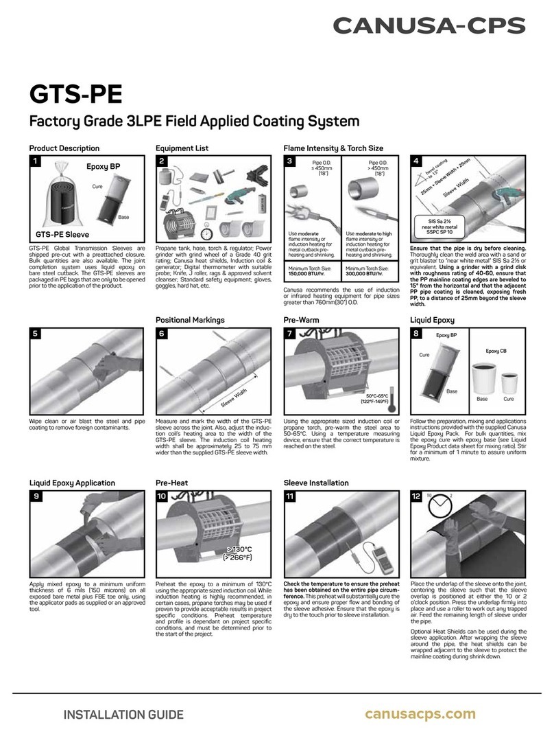 CANUSA-CPS GTS-PE installation guide