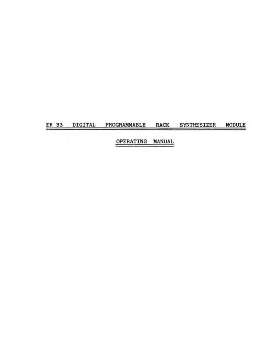 Elka ER 33 operating manual