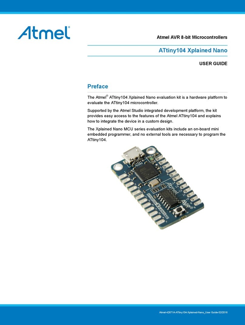 Atmel ATtiny104 Xplained Nano User manual