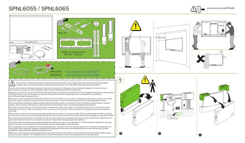 Smart Technologies SPNL6065 User manual Smart Technologies SPNL6065 User manual