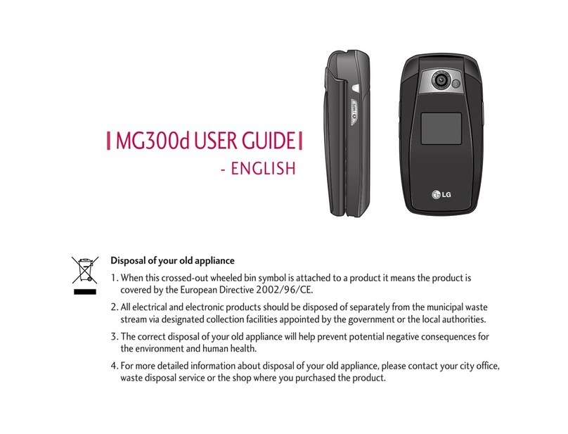 LG MG300d User manual