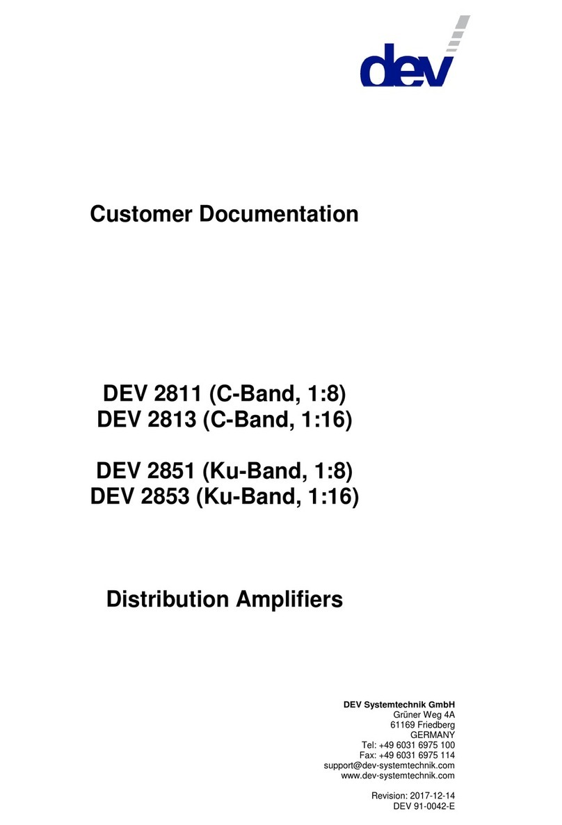 DEV DEV 2813 Reference guide