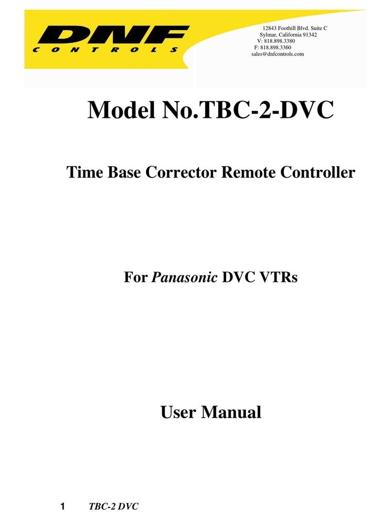 DNF Controls TBC-2-DVC user manual