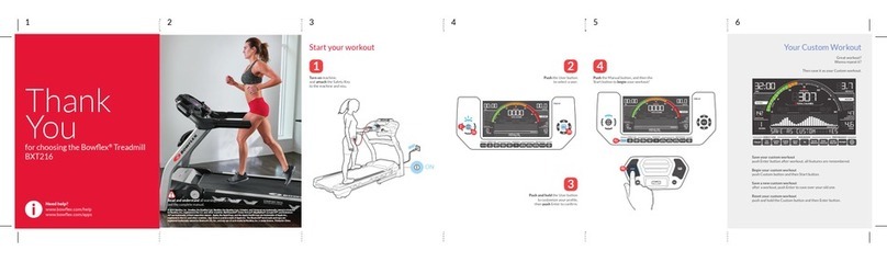 Bowflex BXT216 User manual