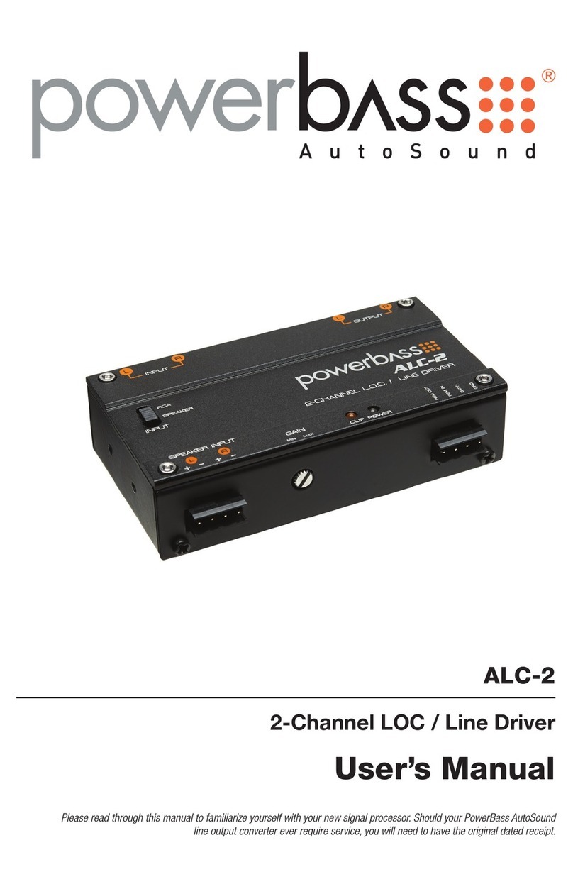 Power bass ALC-2 user manual
