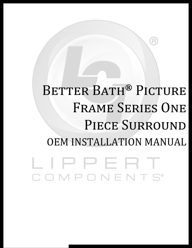 Lippert Components Better Bath Picture Frame Series installation manual