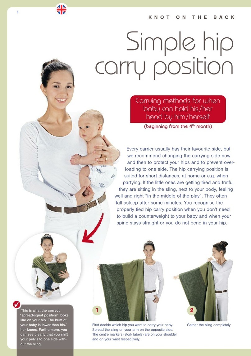 Hoppediz Simple hip carry position User manual