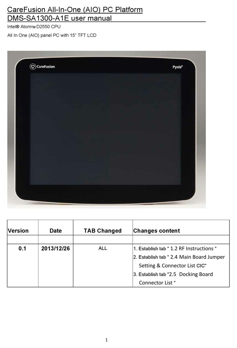 Intel CareFusion DMS-SA1300-A1E user manual