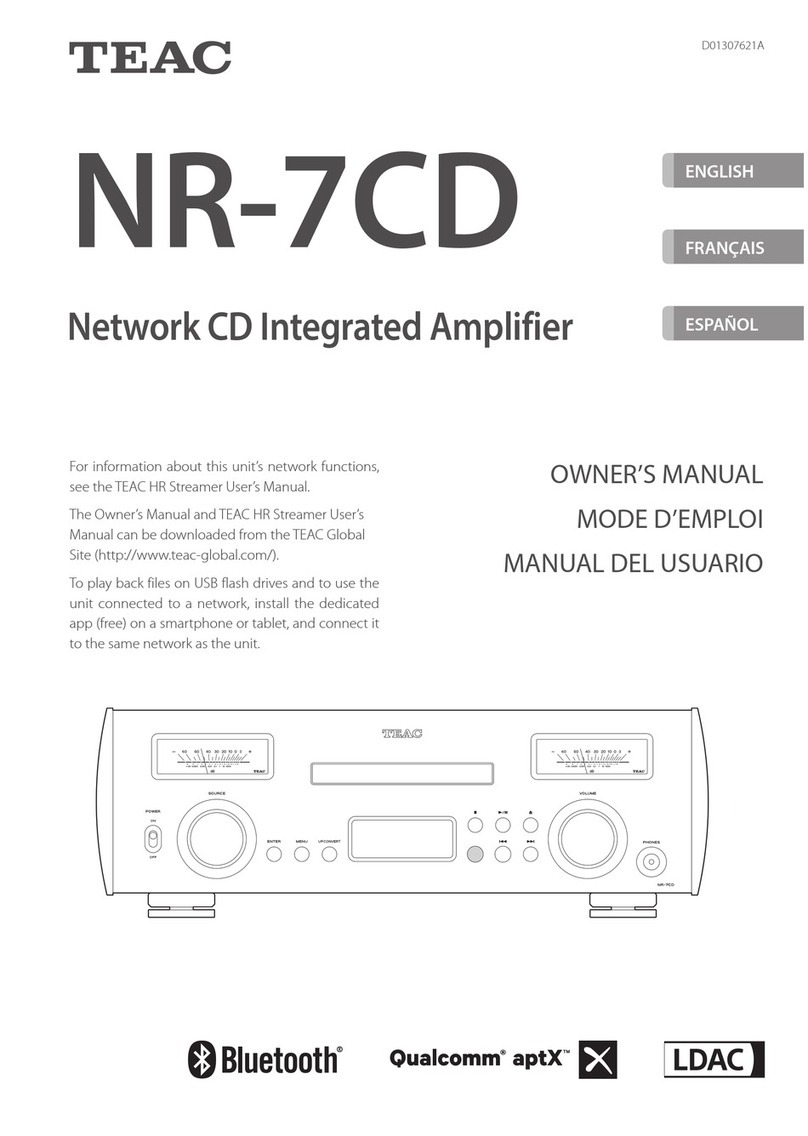 Teac NR-7CD owner's manual