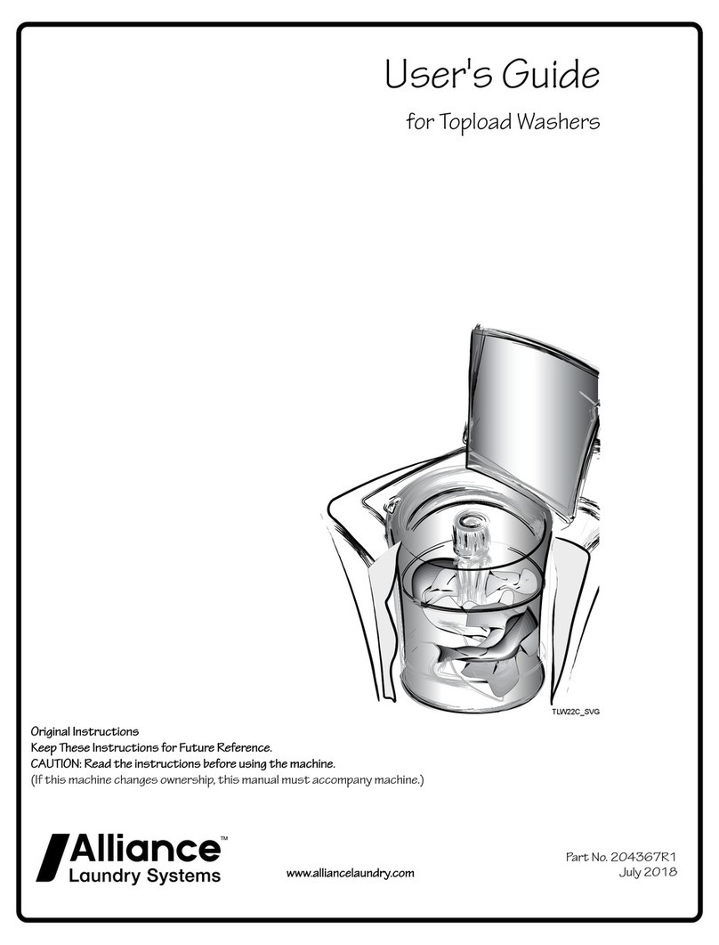 Alliance Laundry Systems AWNA62 User manual