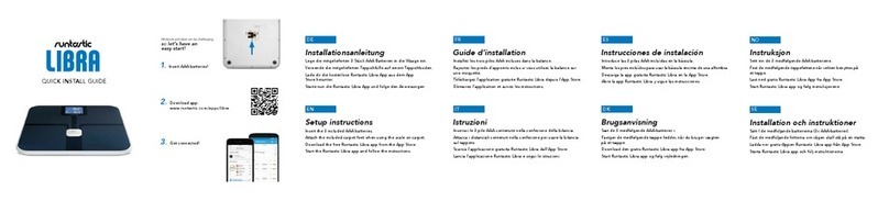 Runtastic Libra RUNSCA1W Quick install guide