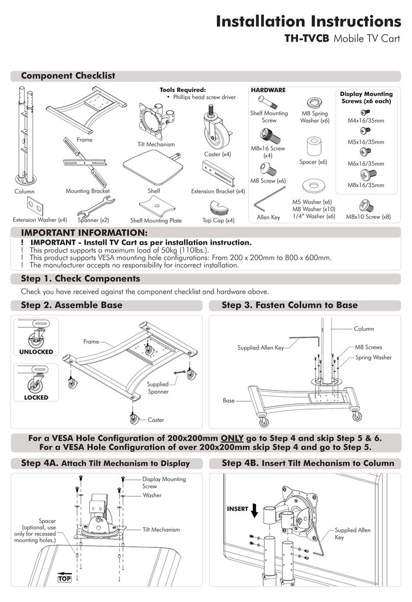 Atdec TH-TVCB installation instructions