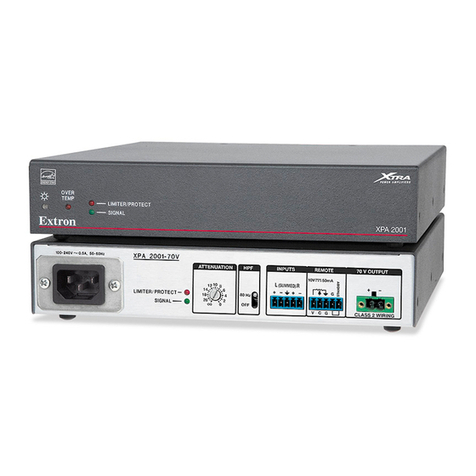 Extron electronics XTRA Series User manual