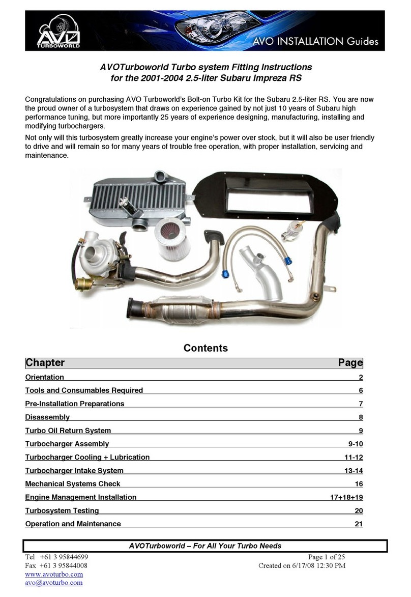 AVO Turboworld's Bolt-on instructions