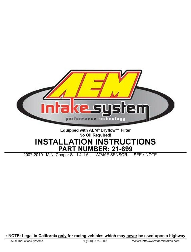 AEM 21-699 isntallation instructions