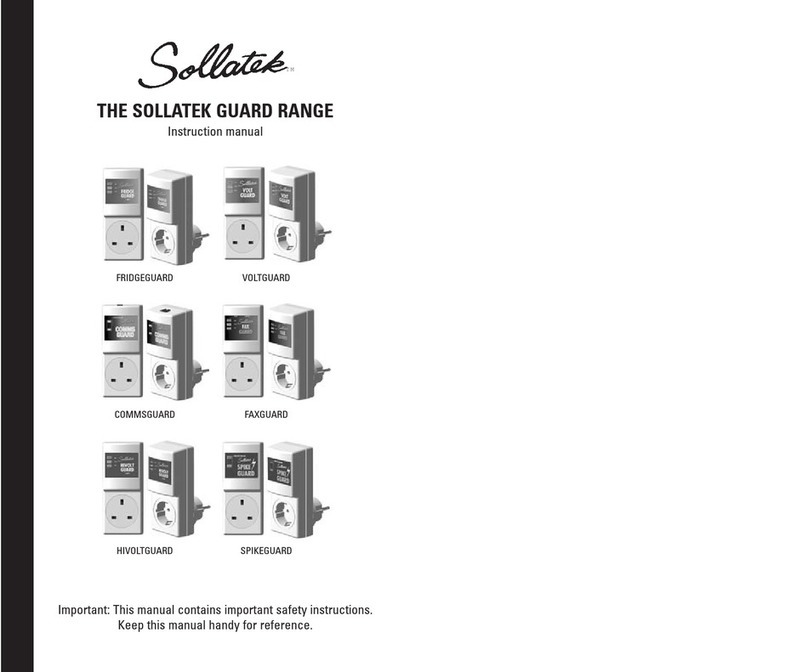 Sollatek Fridgeguard User manual