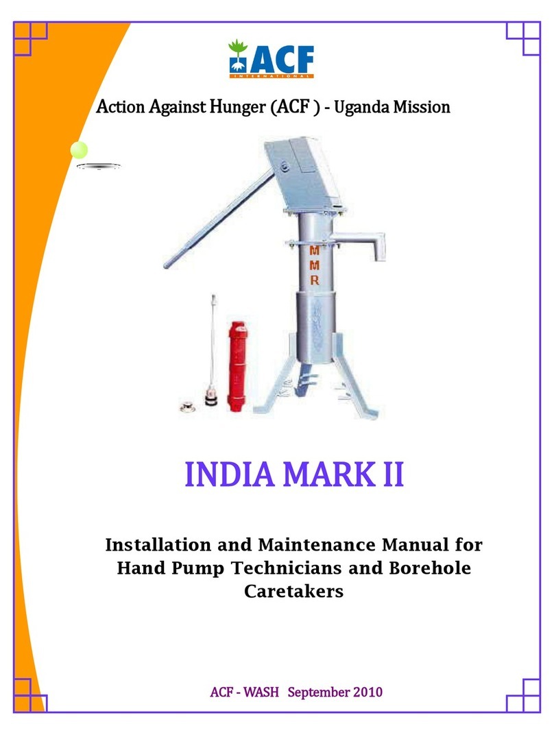 ACF INDIA MARK II Installation and maintenance manual