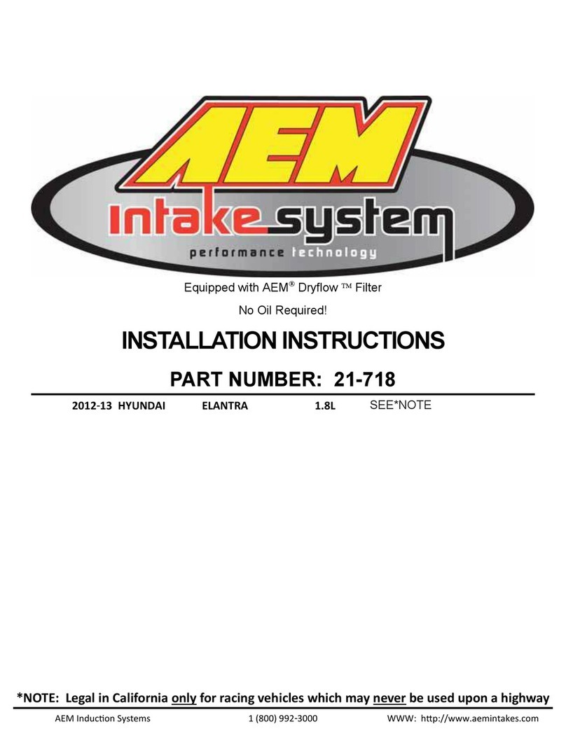 AEM 21-718 User manual
