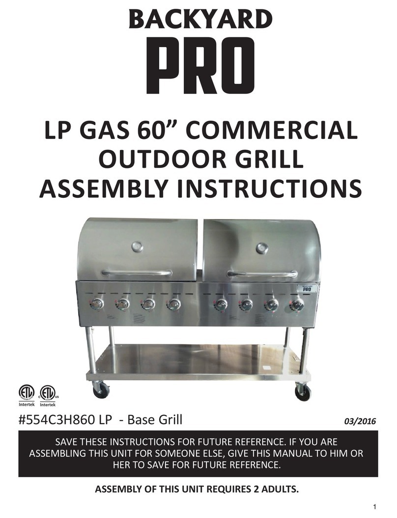 Backyard Pro 554C3H860 LP Assembly instructions Backyard Pro 554C3H860 LP Assembly instructions